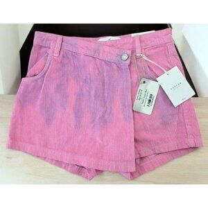 KanCan High Rise Corduroy Pink Haley Skorts Small Womens NWT